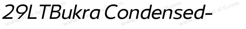29LTBukra Condensed字体转换